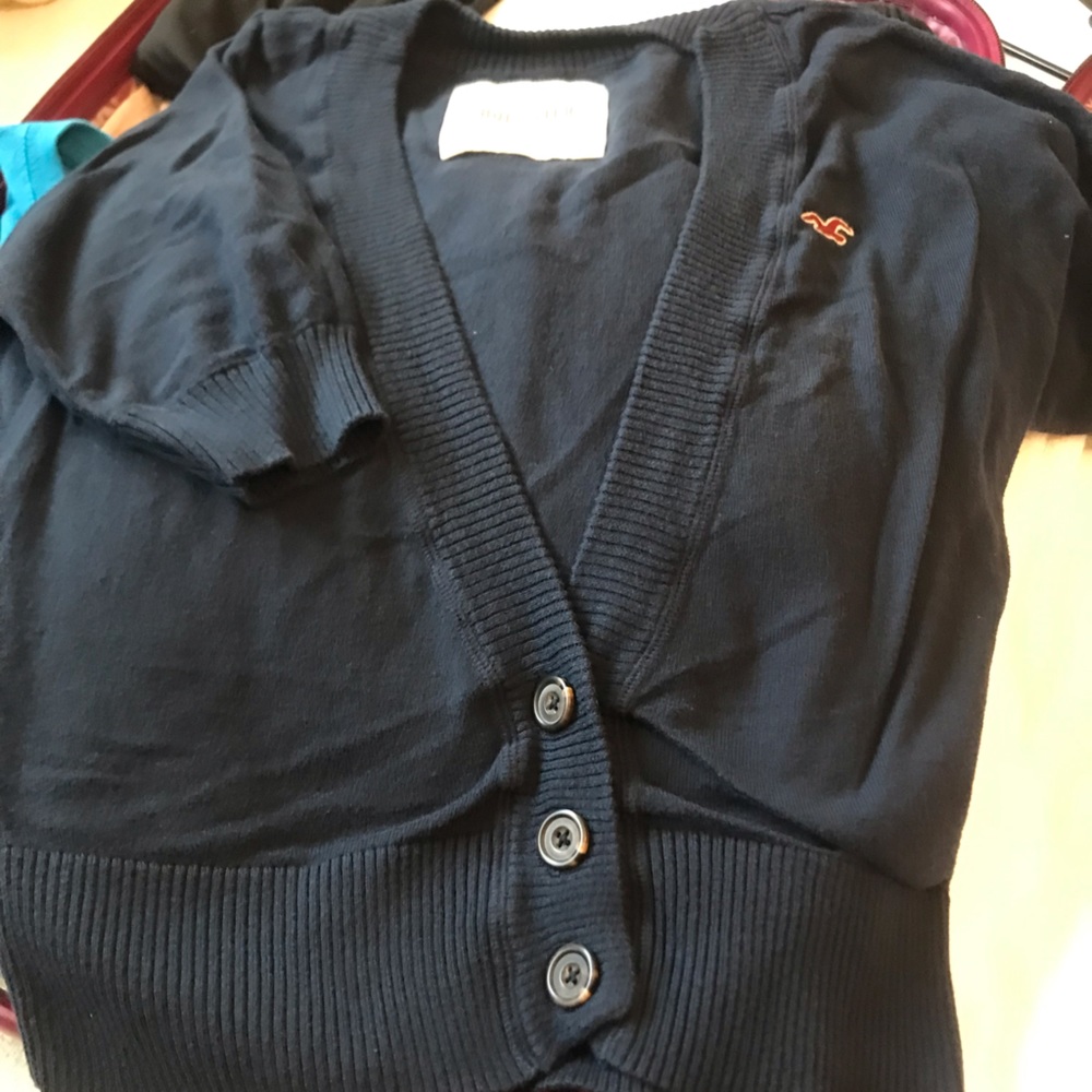 Navy blue Hollister Sweater